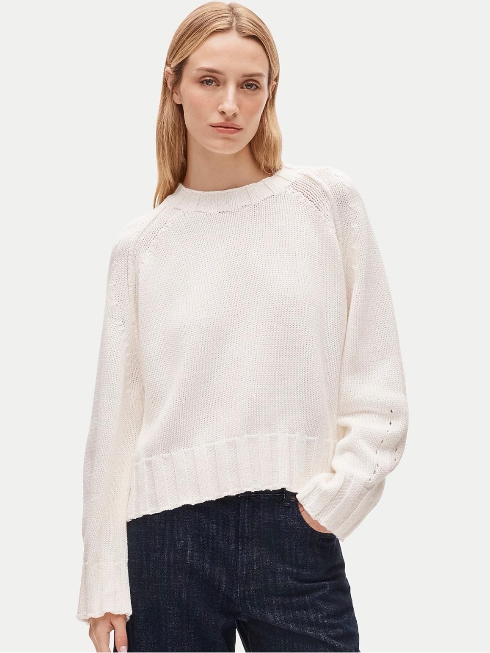 J.Crew Cotton Blend Crewneck Sweater Size Small